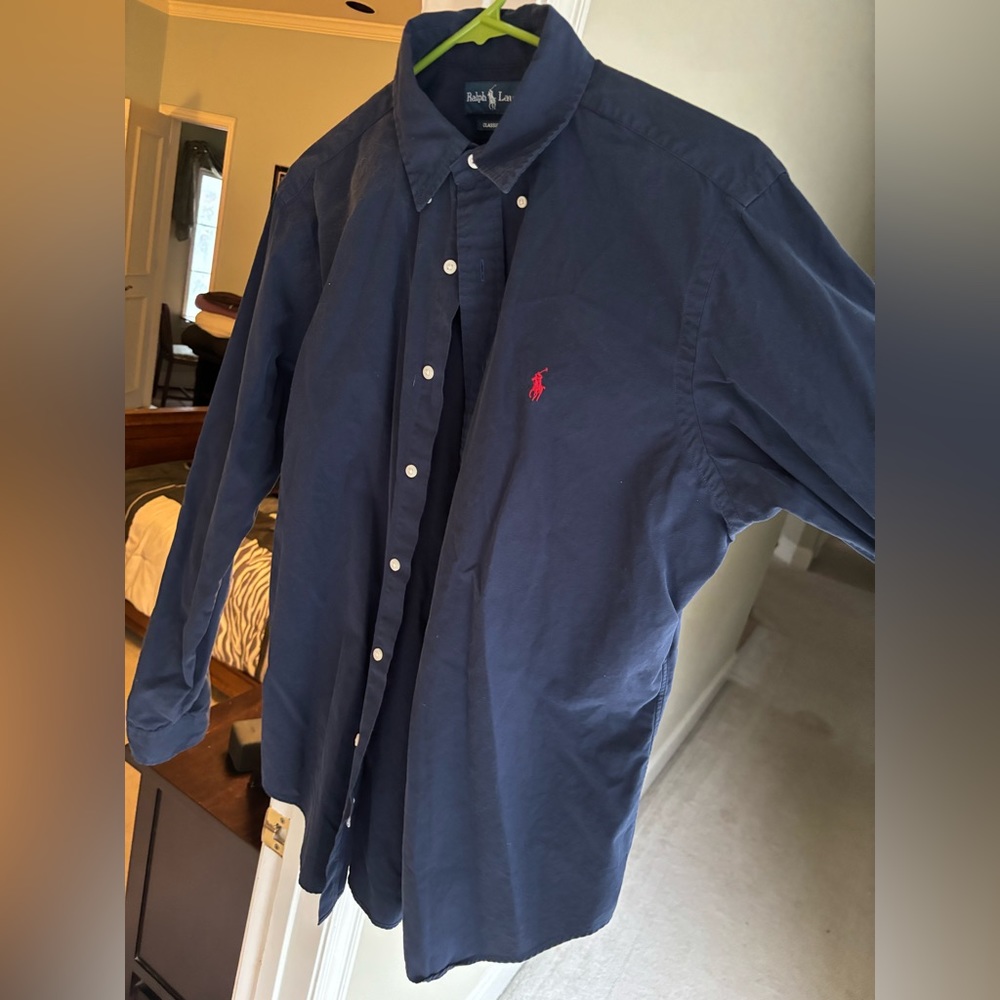 Blue Polo Ralph lauren. Size medium classic fit. Never worn new condition.